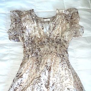 Neutral toned flowy dress